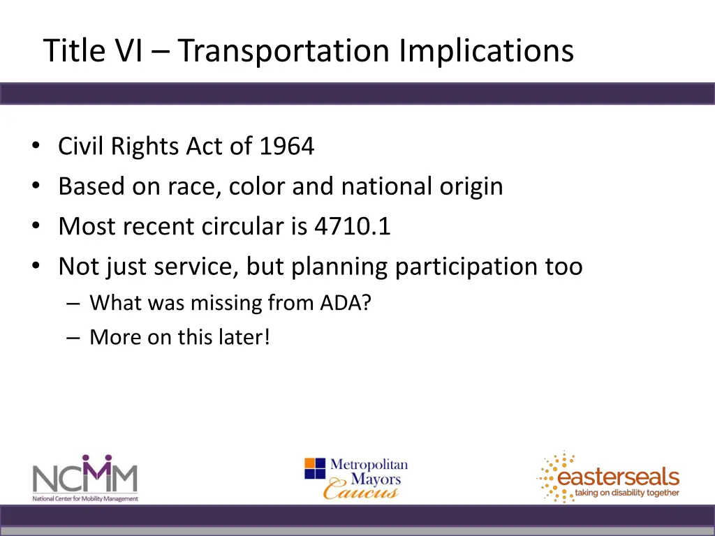 title vi transportation implications