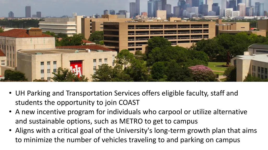 uh parking and transportation services offers