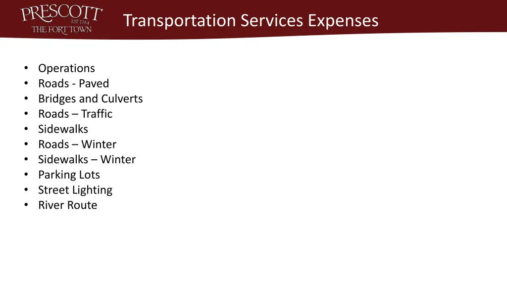 transportation services expenses