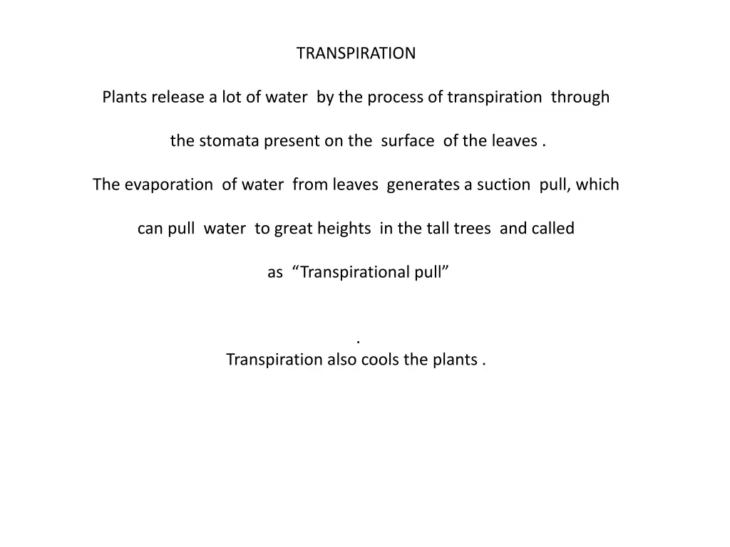 transpiration 1