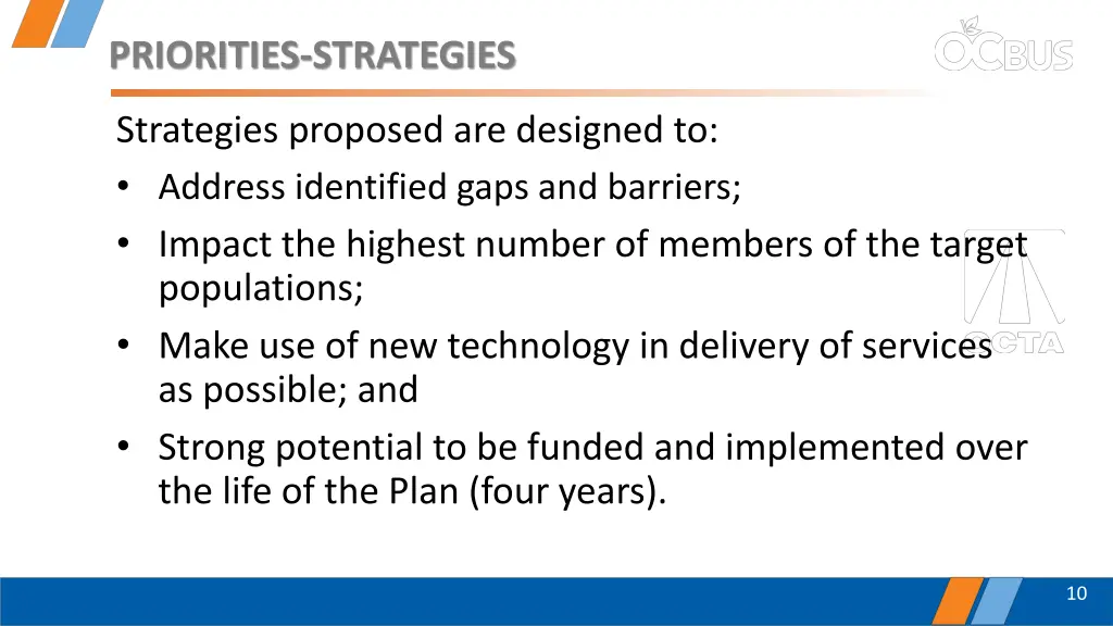 priorities strategies