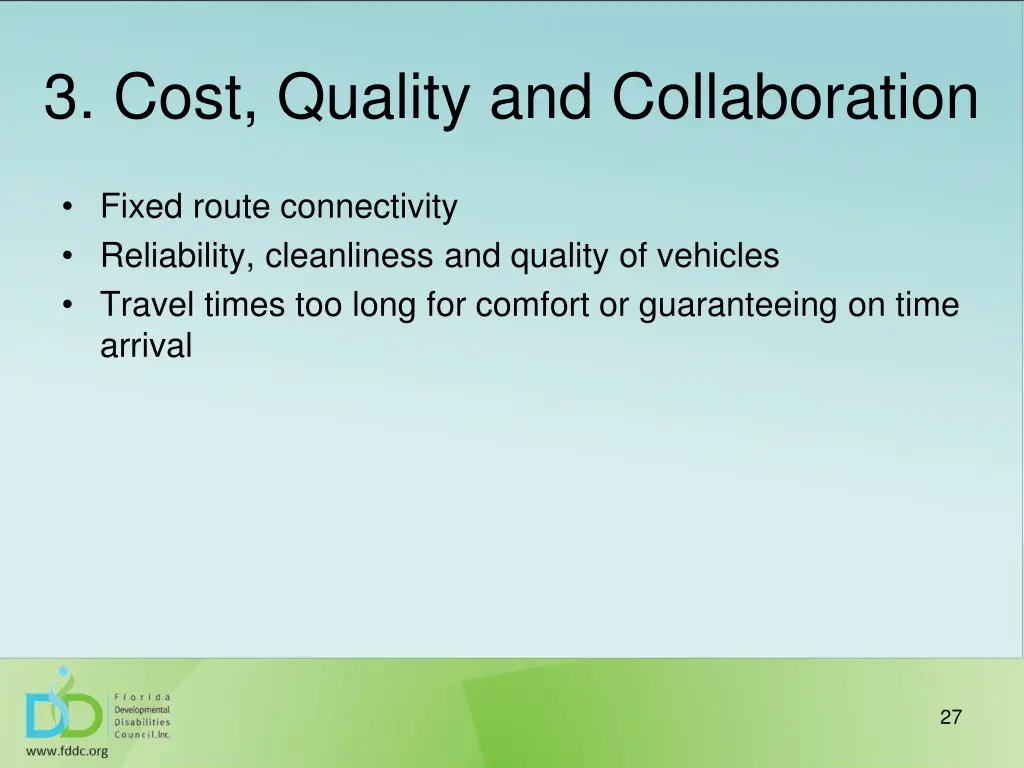 3 cost quality and collaboration