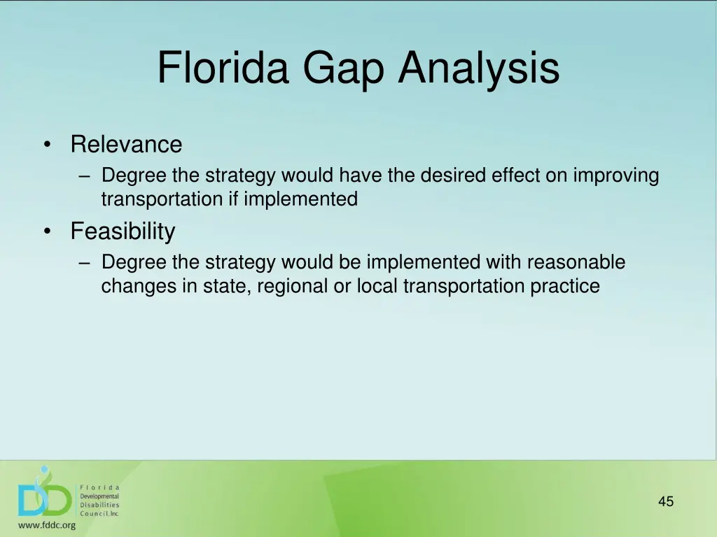 florida gap analysis 1