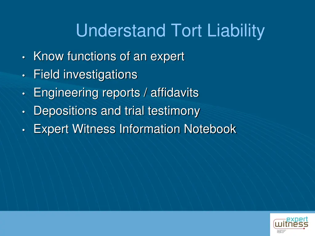 understand tort liability