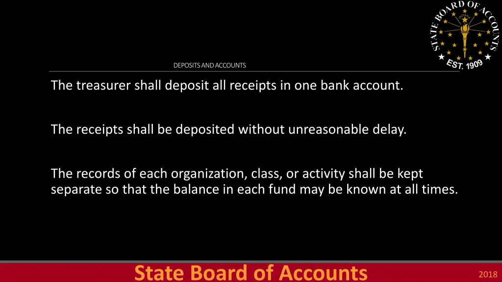 deposits and accounts 1