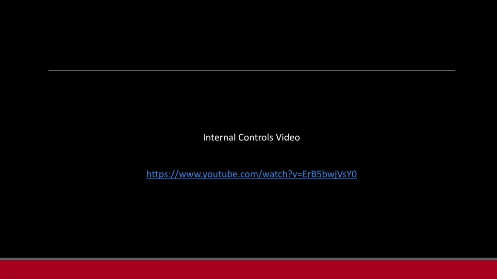 internal controls video