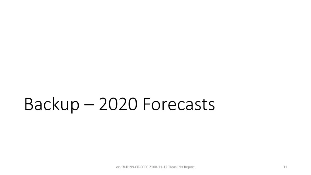 backup 2020 forecasts