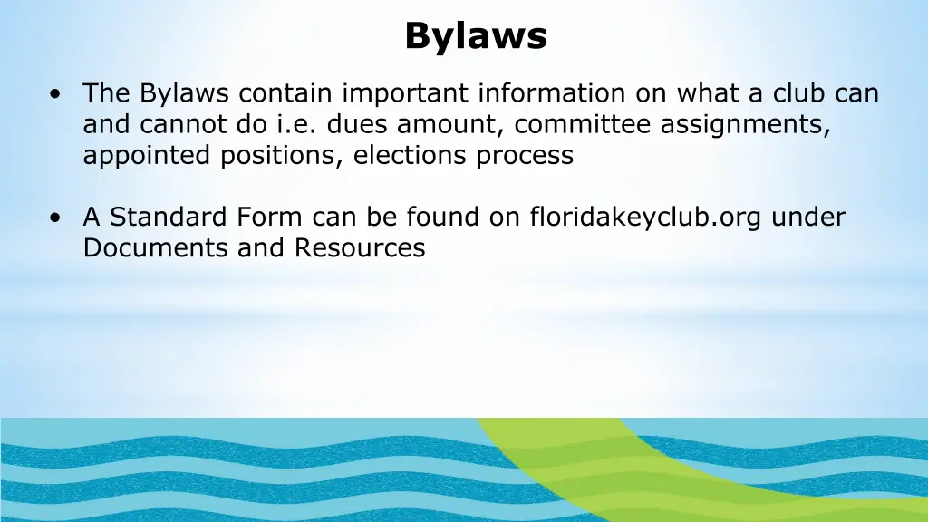 bylaws