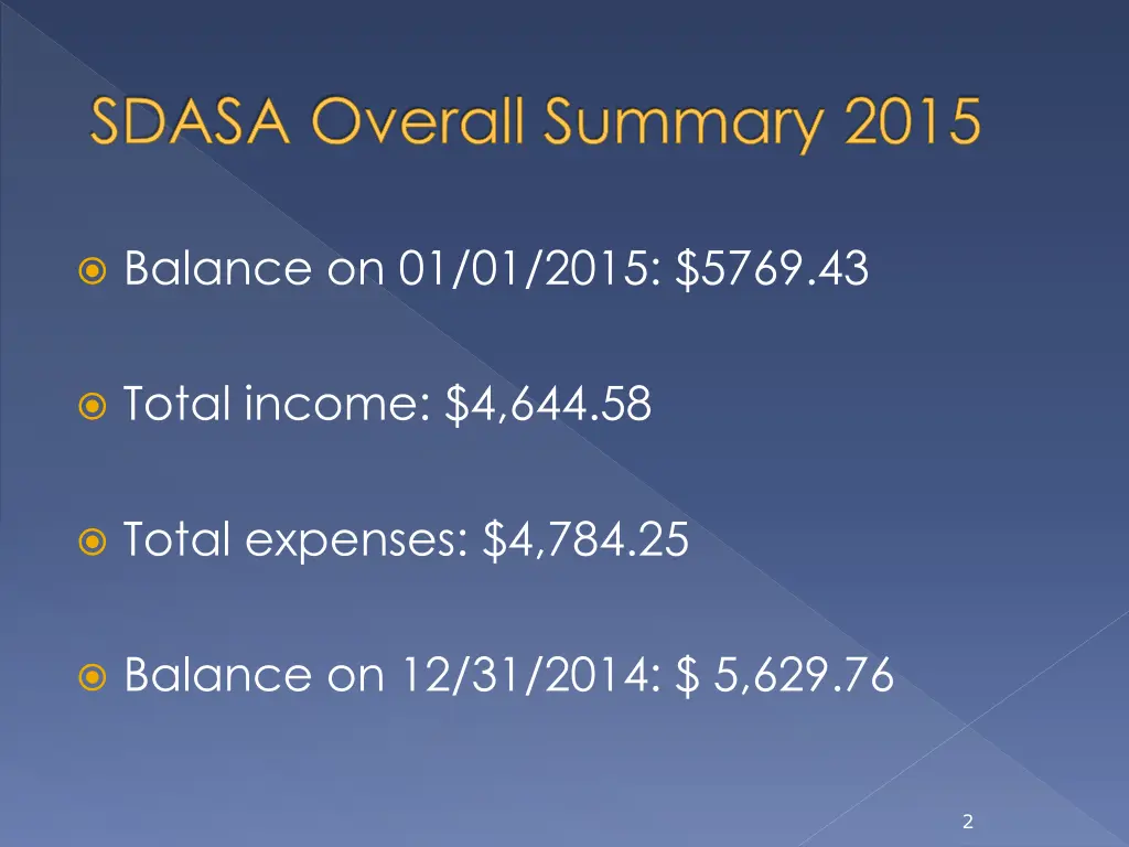 sdasa overall summary 2015