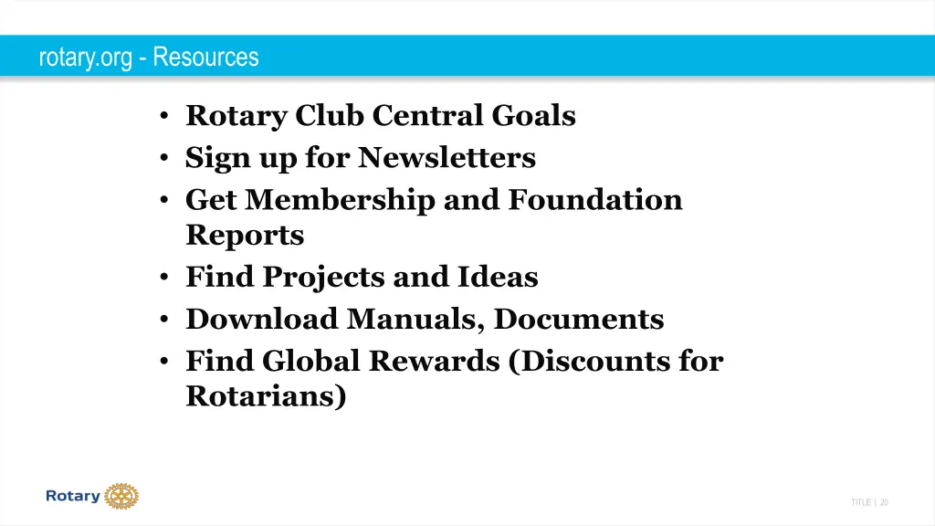 rotary org resources