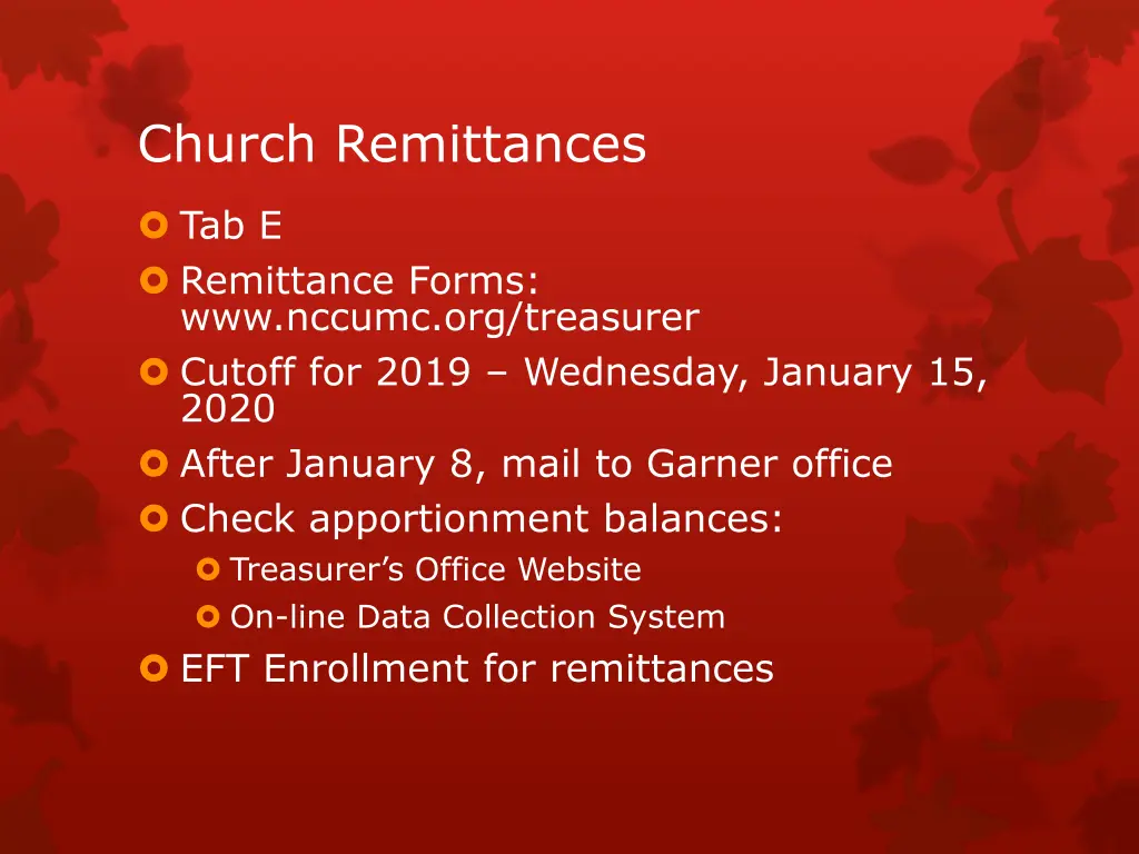 church remittances