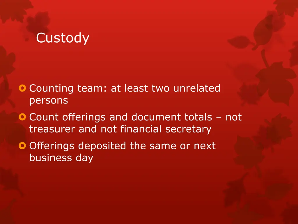 custody