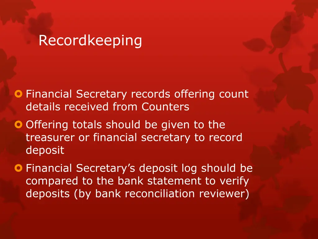 recordkeeping