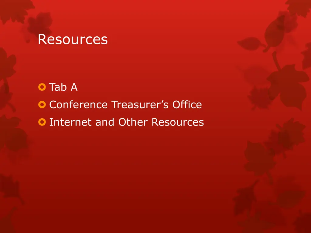 resources