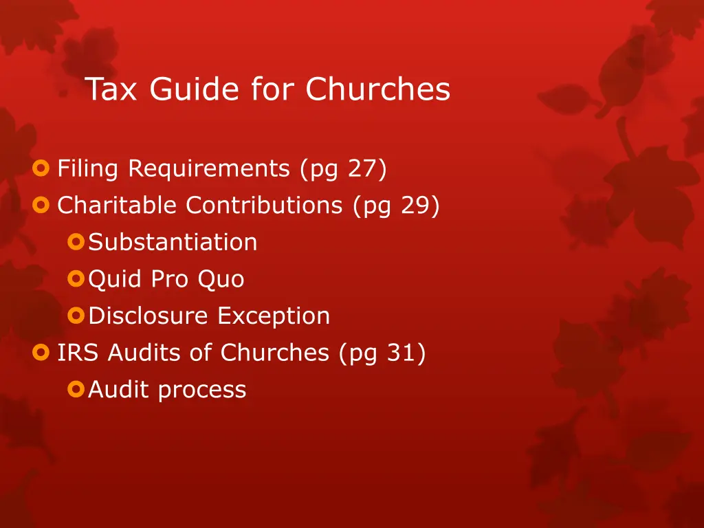 tax guide for churches 2