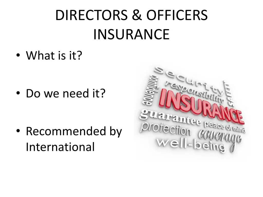 directors officers insurance what is it