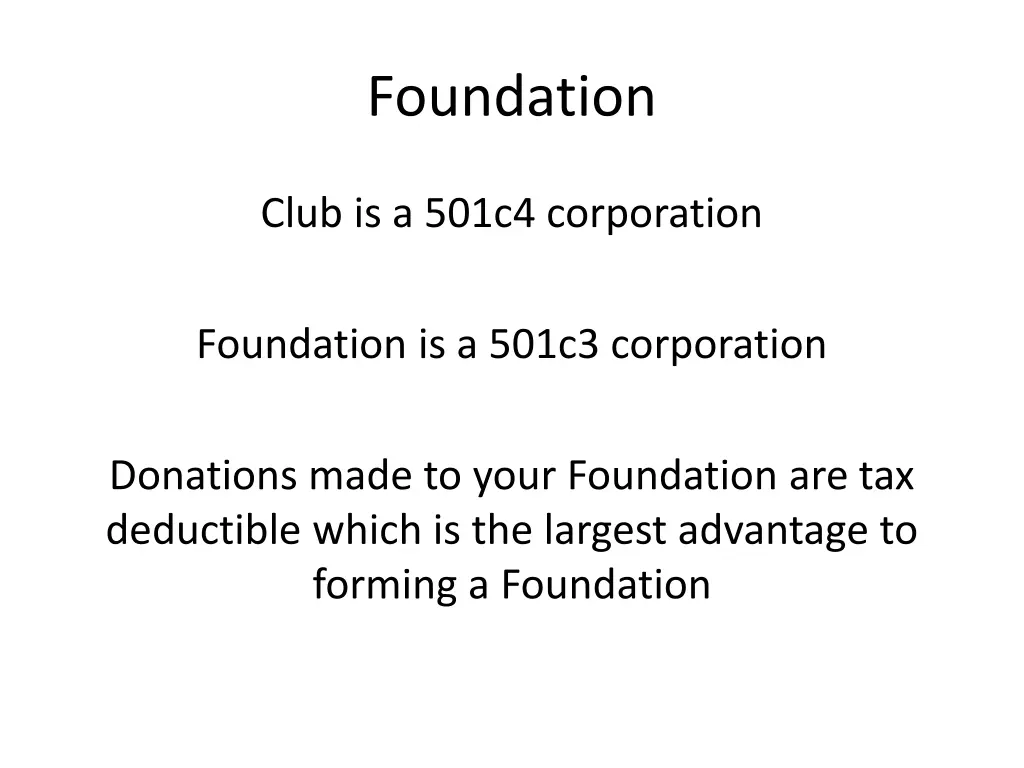 foundation