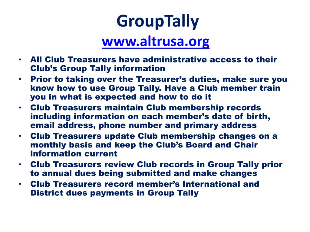 grouptally www altrusa org