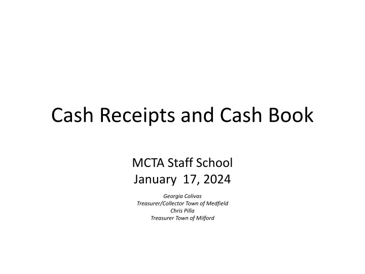 cash receipts and cash book