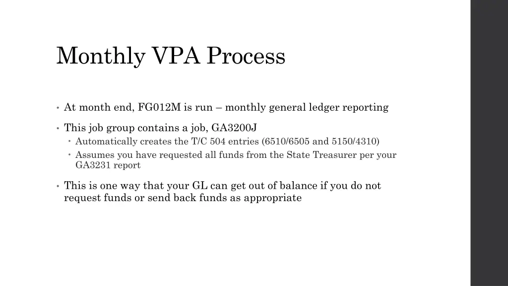 monthly vpa process 1