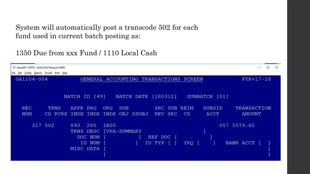 system will automatically post a transcode