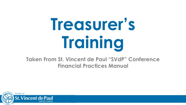 treasurer s training