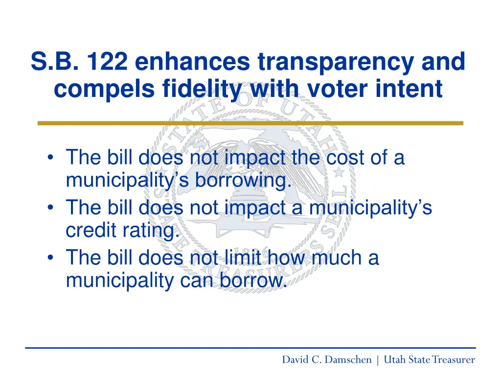 s b 122 enhances transparency and compels