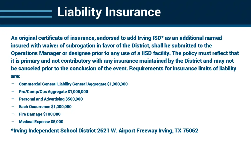 liability insurance