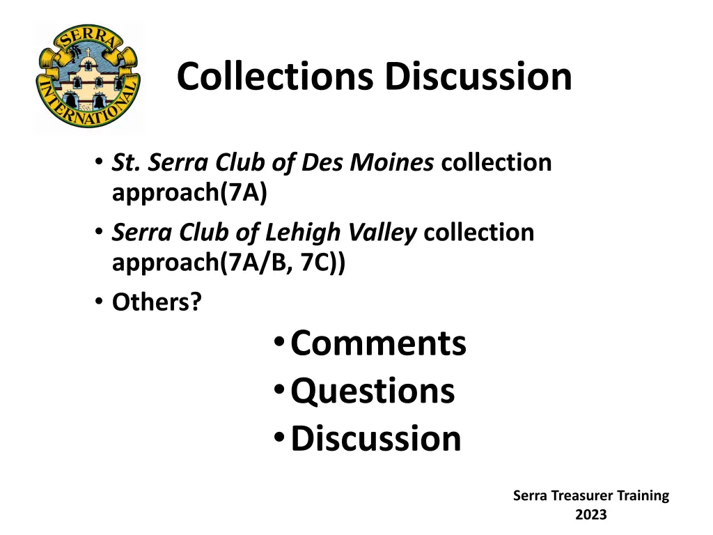 collections discussion