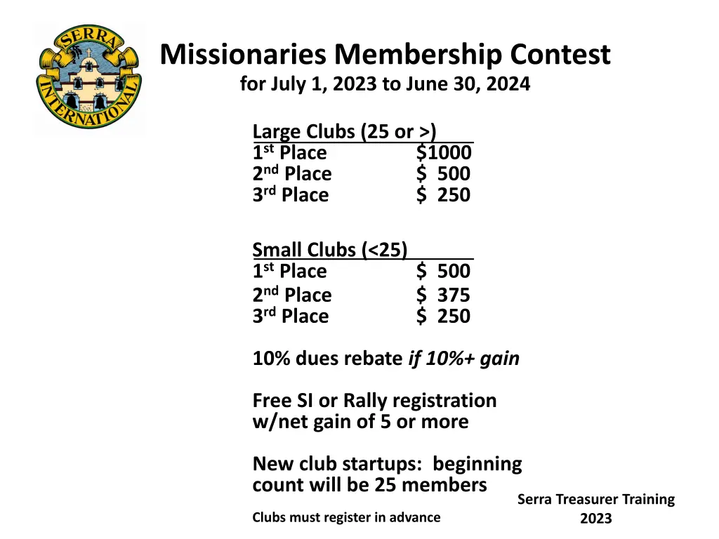 missionaries membership contest for july 1 2023