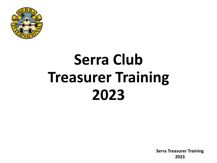 serra club treasurer training 2023