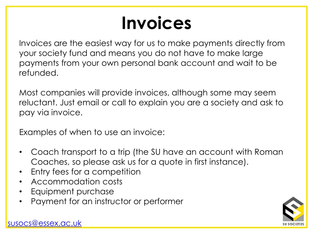 invoices