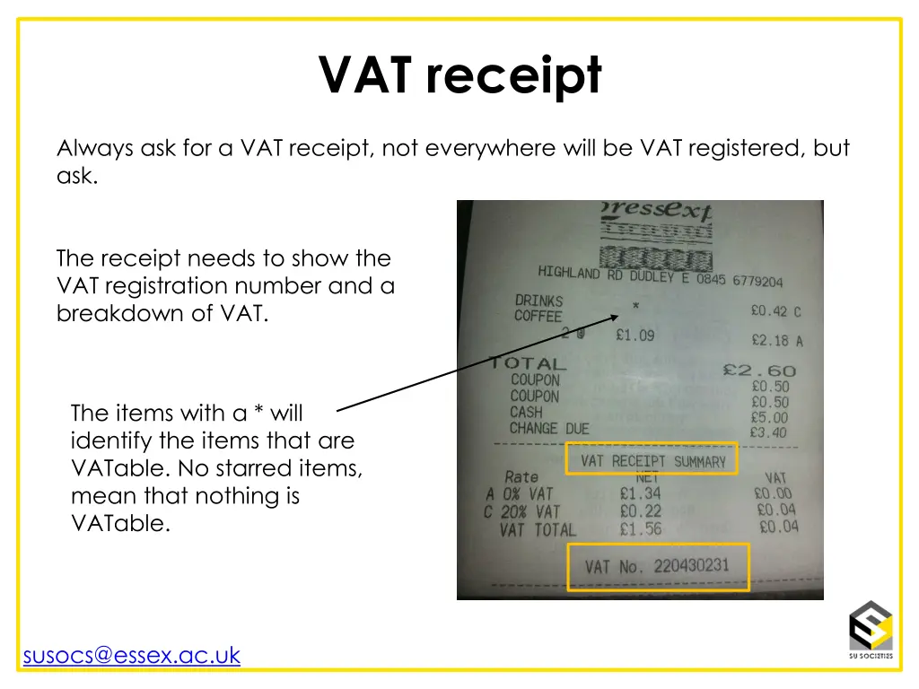 vat receipt