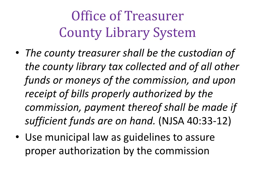 office of treasurer county library system