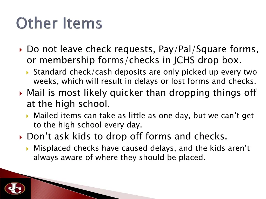 do not leave check requests pay pal square forms