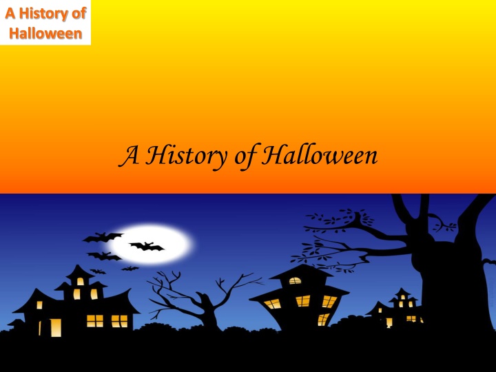 a history of halloween