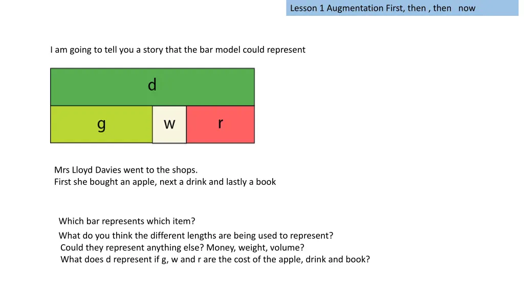 lesson 1 augmentation first then then now