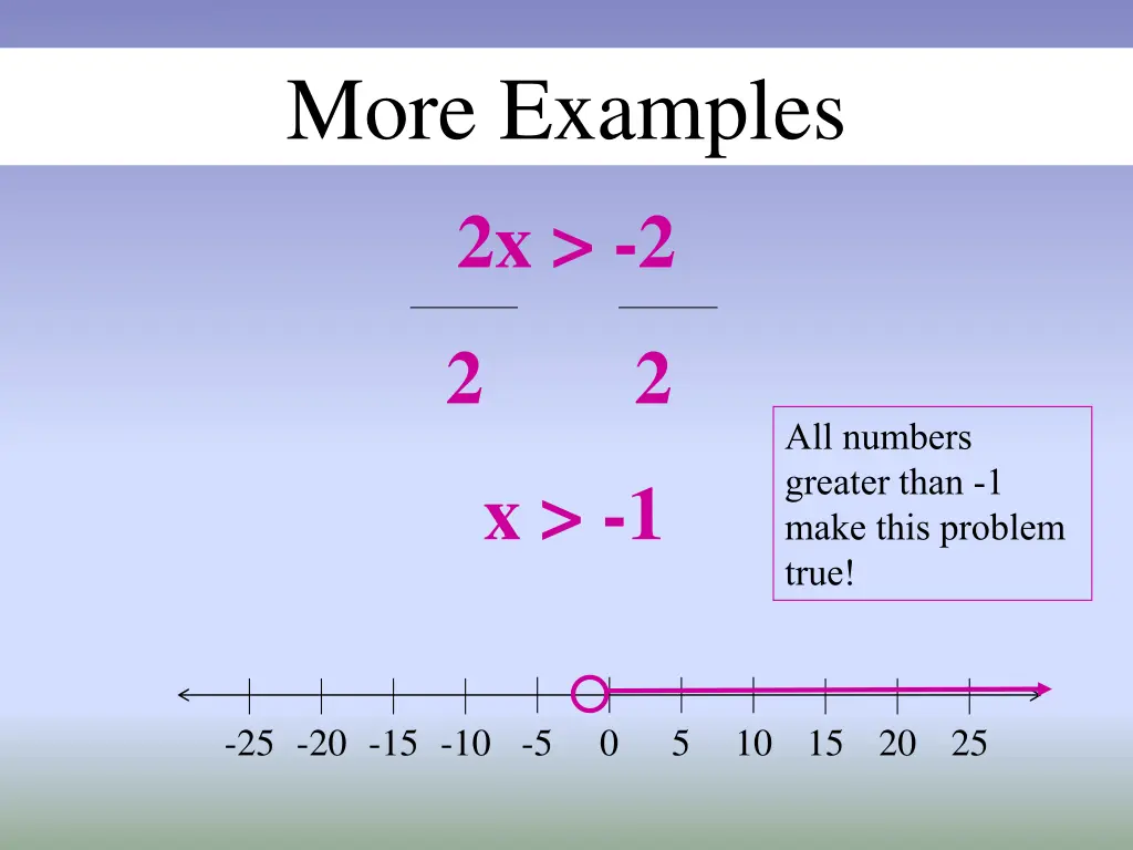 more examples 2x 2