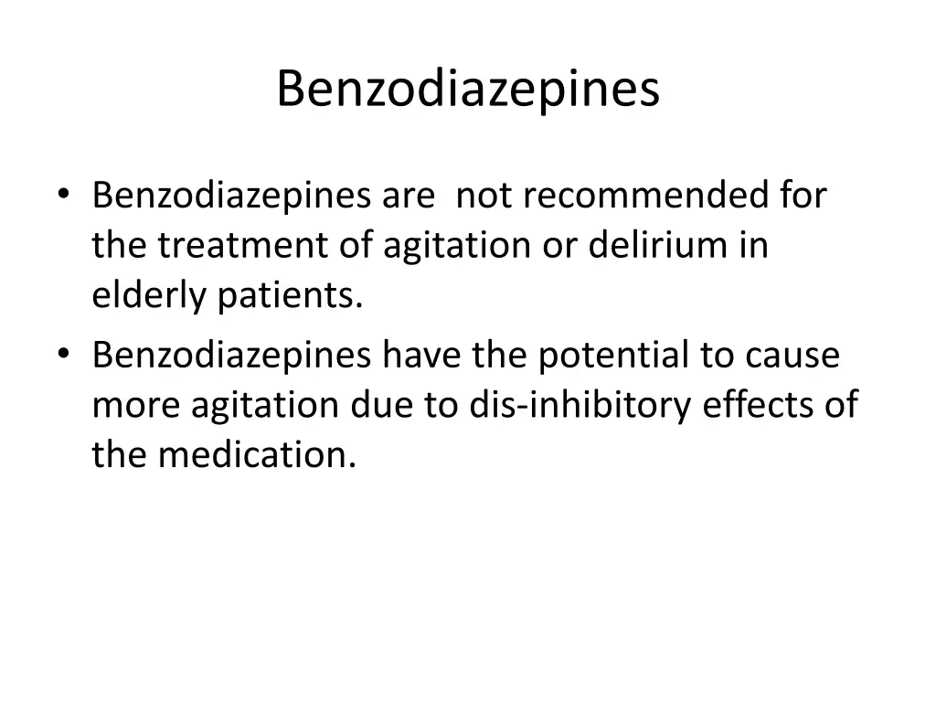 benzodiazepines