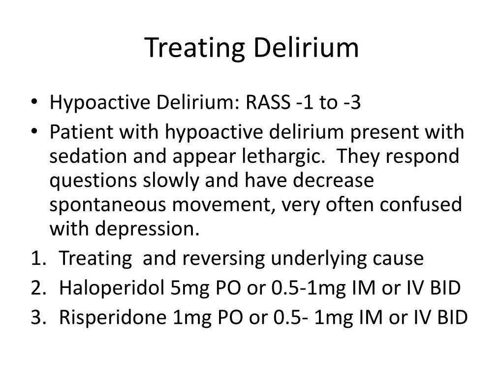 treating delirium 2