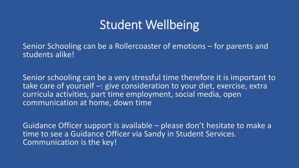 student wellbeing student wellbeing