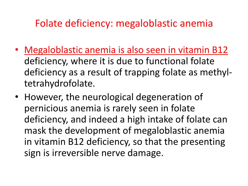 folate deficiency megaloblastic anemia 1