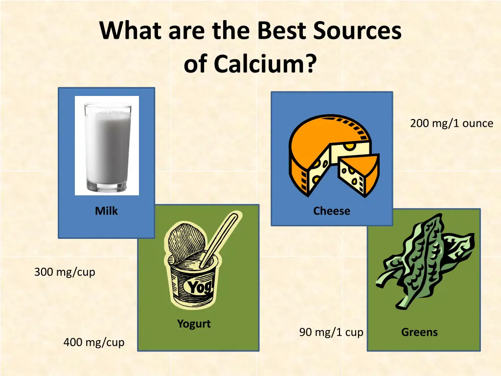 what are the best sources of calcium