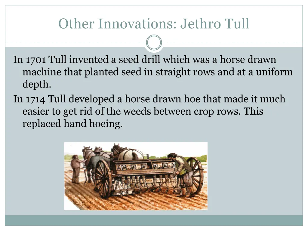 other innovations jethro tull