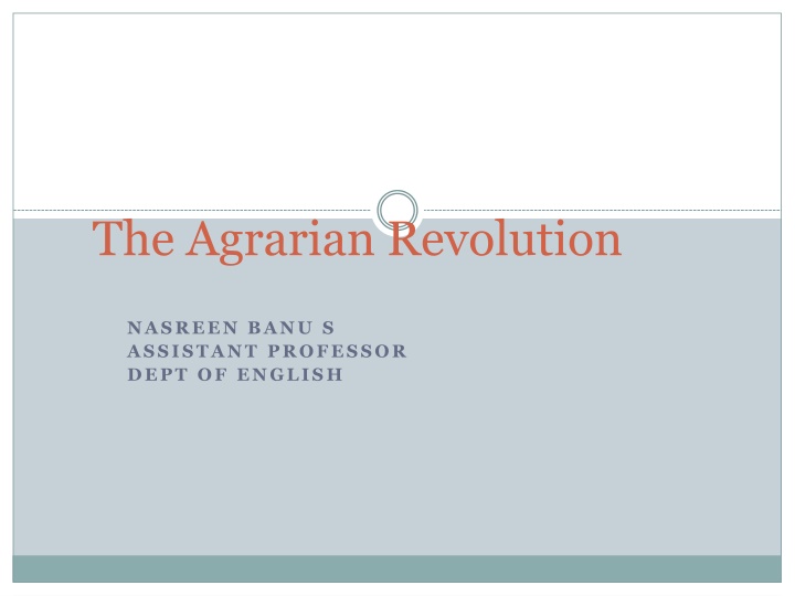 the agrarian revolution