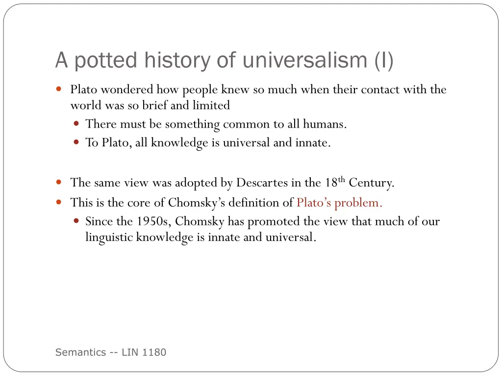 a potted history of universalism i