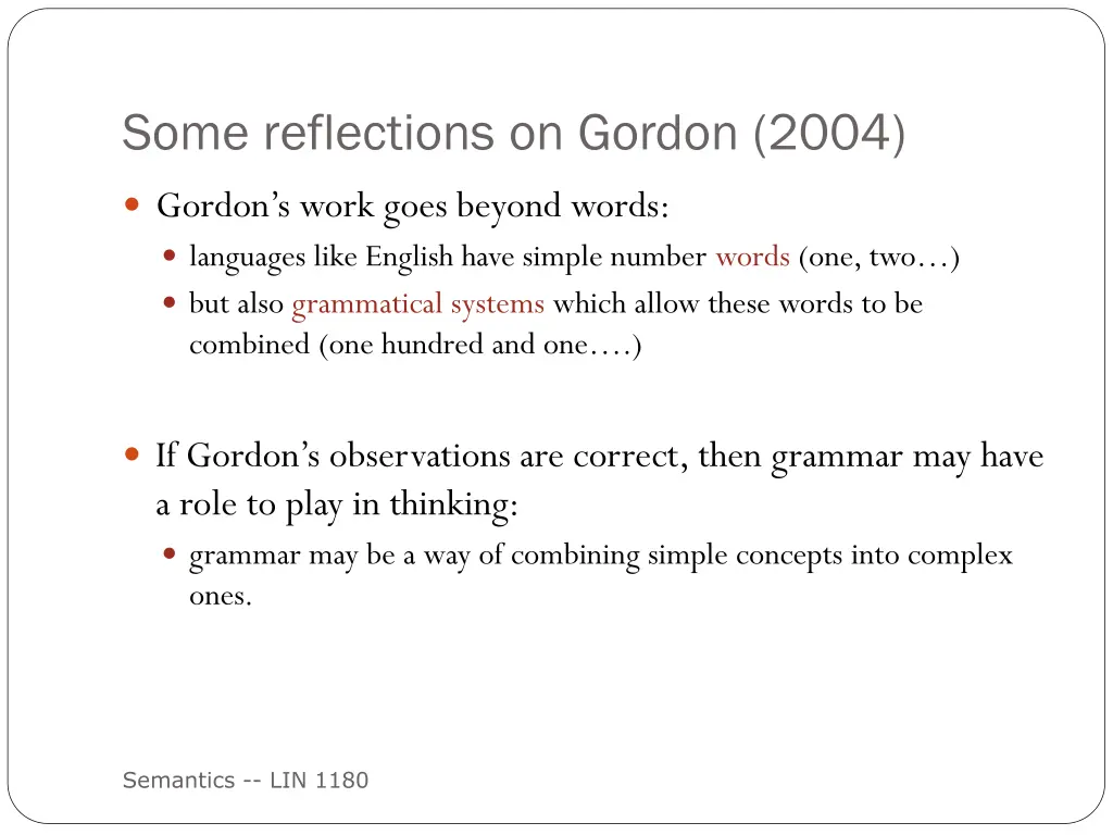 some reflections on gordon 2004 1