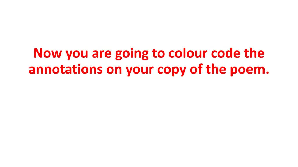 now you are going to colour code the annotations