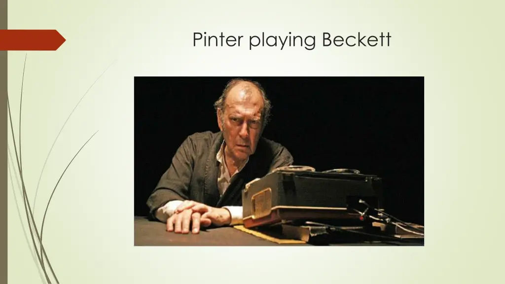 pinter playing beckett