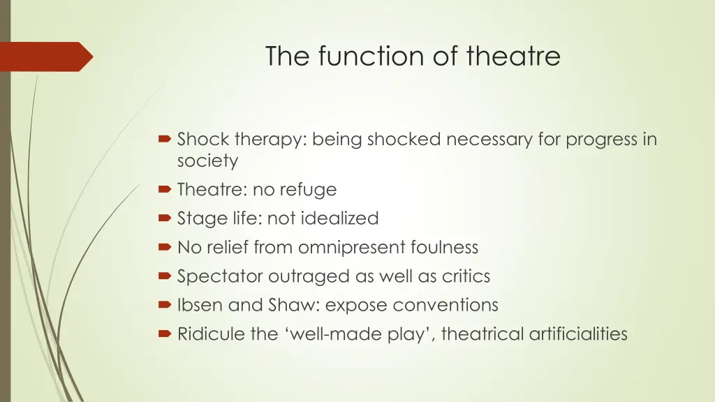 the function of theatre